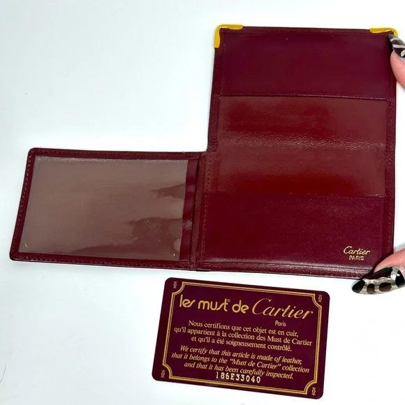 Cartier Vintage EUC ID/card holder, Cartier business card case, card case w/COA‌