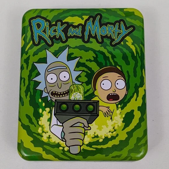 Rick & Morty Bi Fold Wallet in Tin - NIB