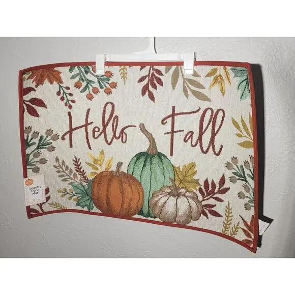 Perfect Harvest Tapestry Door Mat ~ Hello Fall 20
