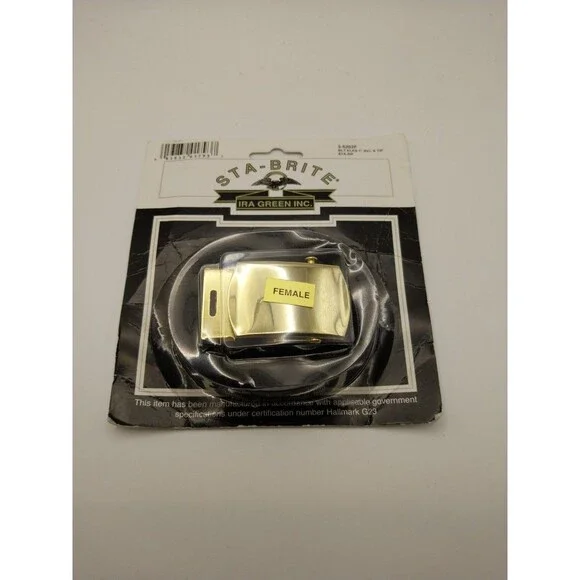 STA-BRITE Elastic Belt Buckle 1 Inch Female Buckle Tip Metal USA Model 3-5202F