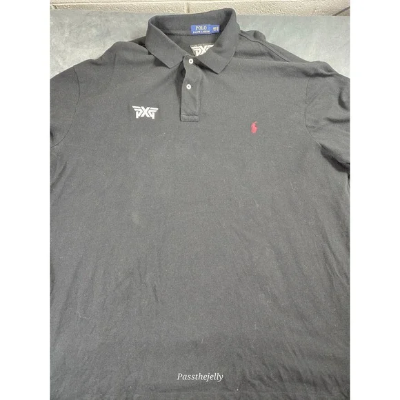 Polo Ralph Lauren Shirt Mens 3XLT PXG‎ Black Short Sleeve Parsons Extreme Golf