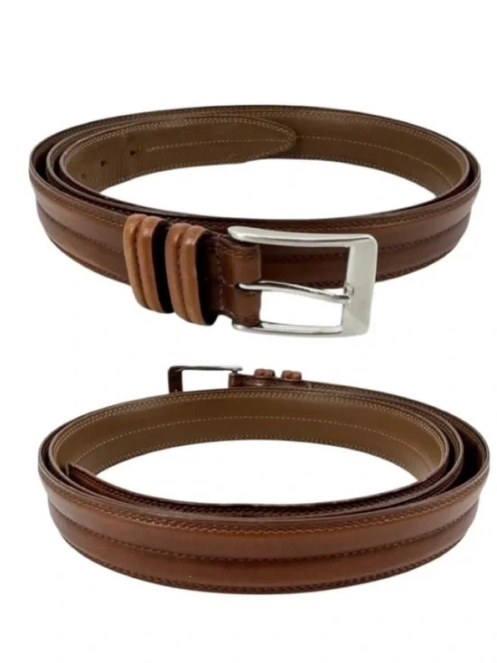 Allen Edmonds Classic Genuine Leather Belt Brown Plus Size