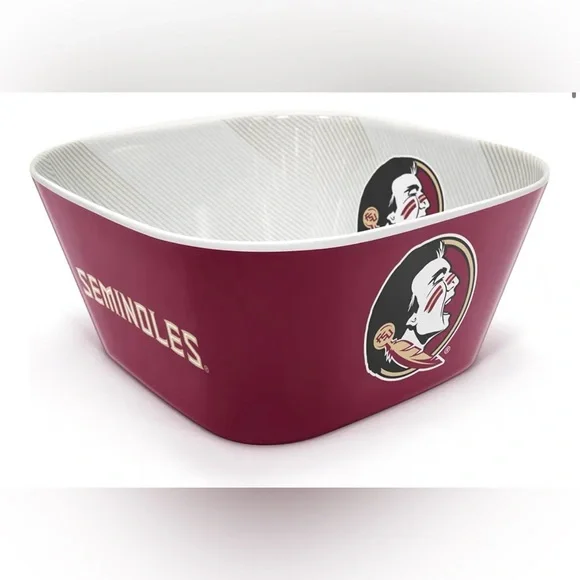 NCAA Florida State Seminoles Serving Bowl: Melamine Rounded Square, 15-Volume