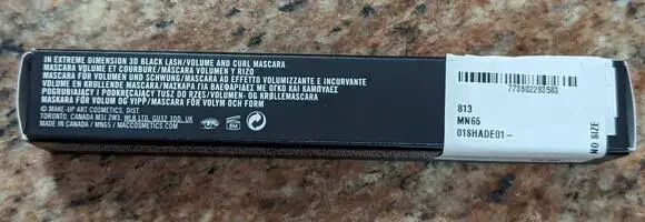 MAC Mascara In Extreme Dimension 3D Black Lash A61 New in Box
