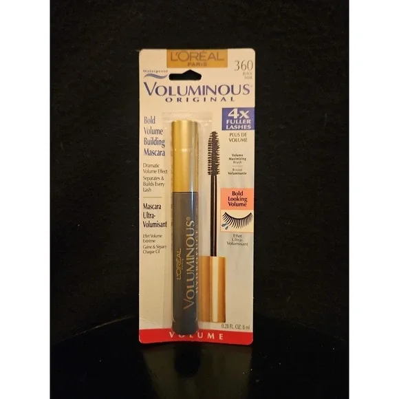 NEW L'OREAL VOLUMINOUS ORIGINAL BOLD VOLUME BUILDING MASCARA 360 BLACK NOIR
