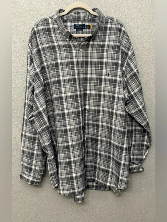 NWT Polo Ralph Lauren Performance Long Sleeve Button Down Shirt size 3XLT