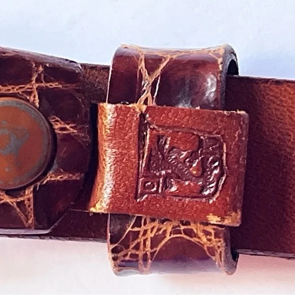 Vintage Men’s Stylugator Genuine Alligator Belt