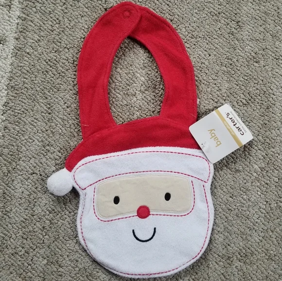 Carter's Santa Bib One Size Infant
