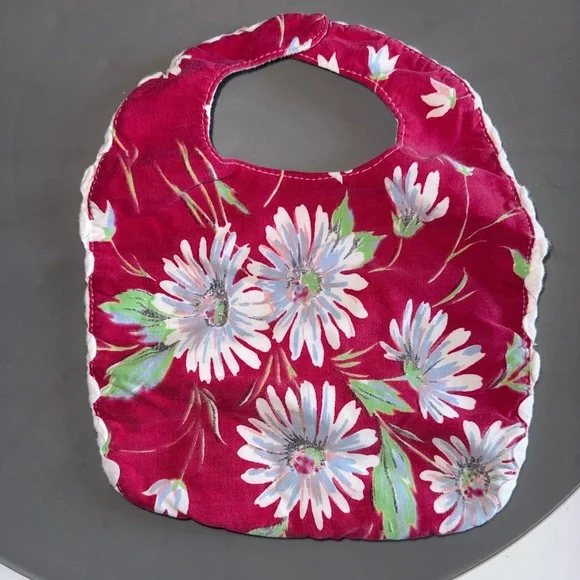 Floral Baby Bib - Pink