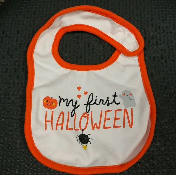 Carter's My First Halloween Baby Bib 100% Cotton