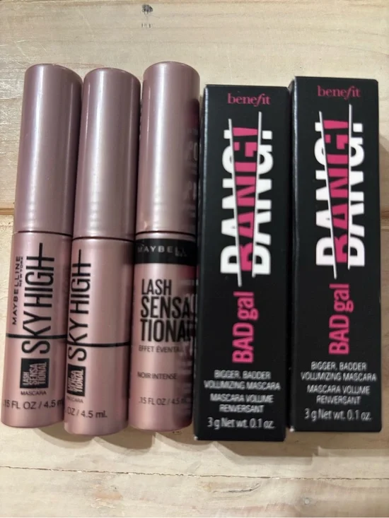 Benefit BADgal & Mixed Brand Lash Mascara Set lot of 5 (32)
