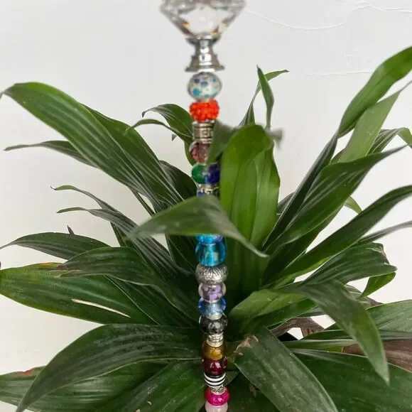 GLITZY PLANT JEWELRY, 10”, MULTI#3‎