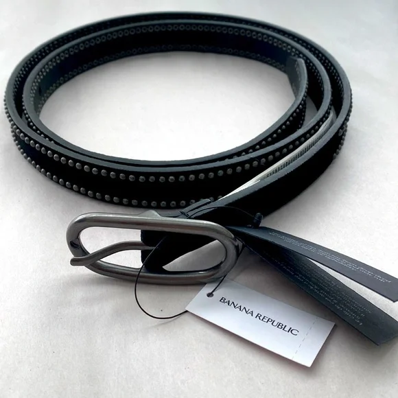 Banana Republic Daze Skinny Leather Studded Belt Size Small