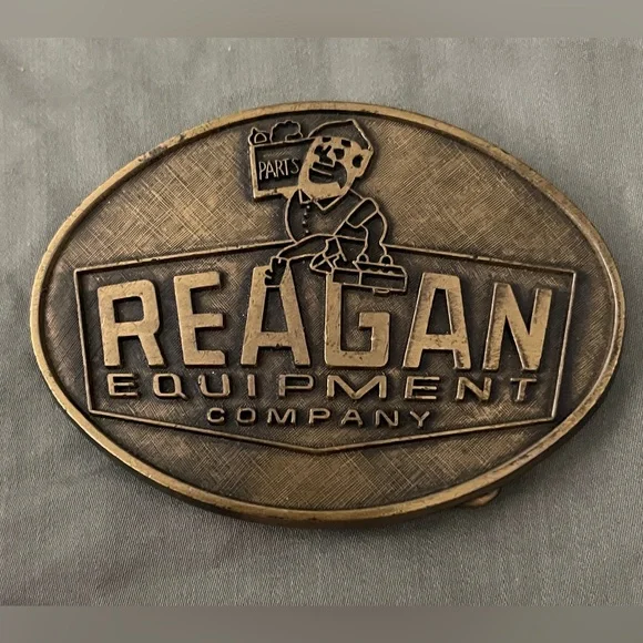 Reagan Equipment Co Inc Vidalia La Louisiana Parts 1980s Vintage Belt Buckle