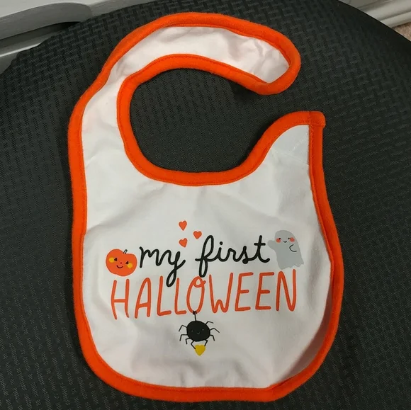 Carter's My First Halloween Baby Bib 100% Cotton