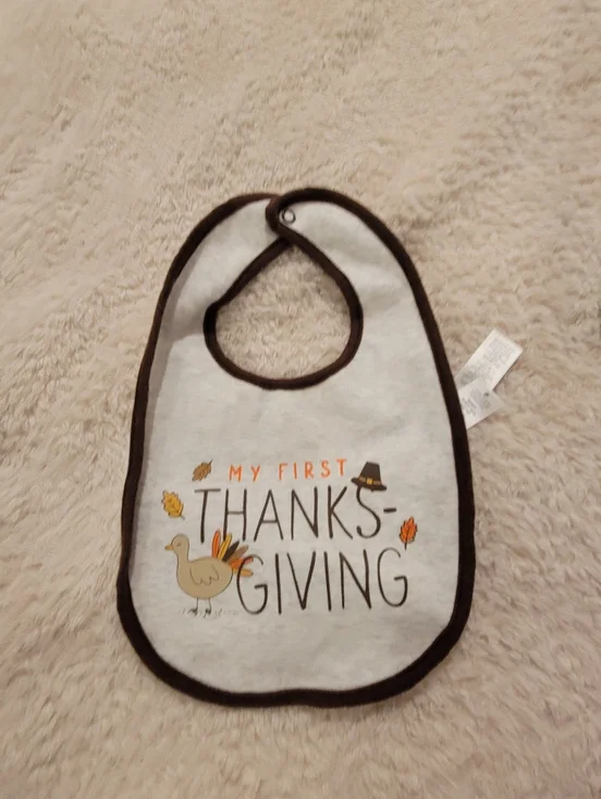 Carter's Thanksgiving Theme Bib 6m