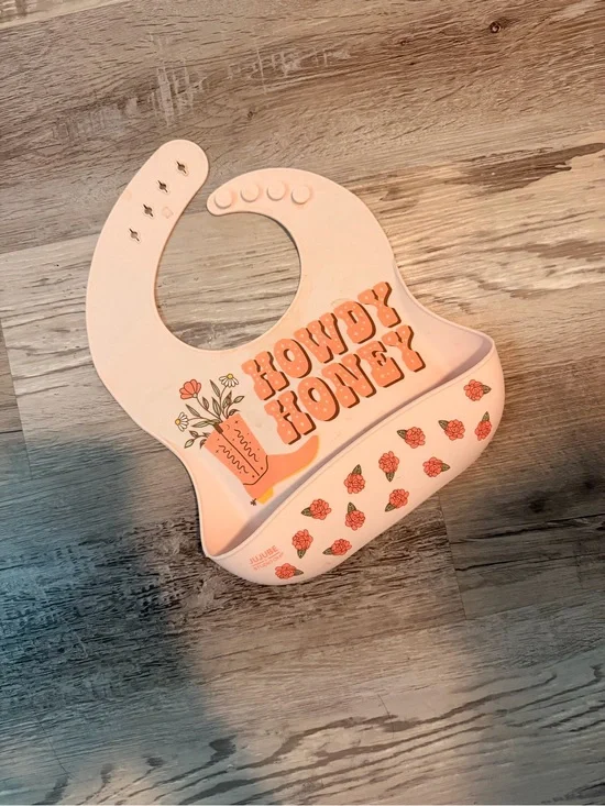 Jujube “Howdy Honey” Silicone Baby Bib
