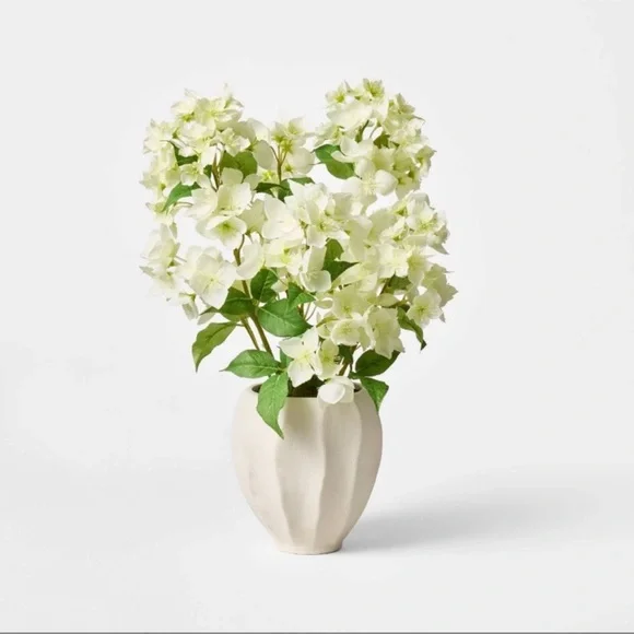 Hydrangea Flower Floral Arrangement Cream - Threshold Studio McGee NEW W/ TAG