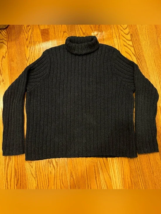 VTG 90s Polo Ralph Lauren Cable Knit Chunky Turtleneck sweater men’s XXL 2XL