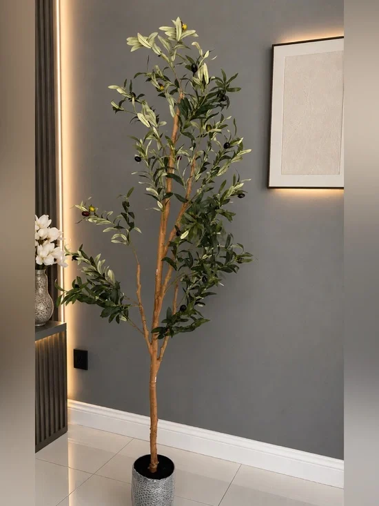 Artificial Olive Tree Floor Plant - Green