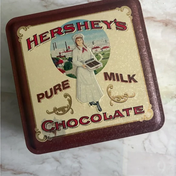 Vintage Hershey’s Pure Milk Chocolate Tin – 1992 “Vintage Edition #2”