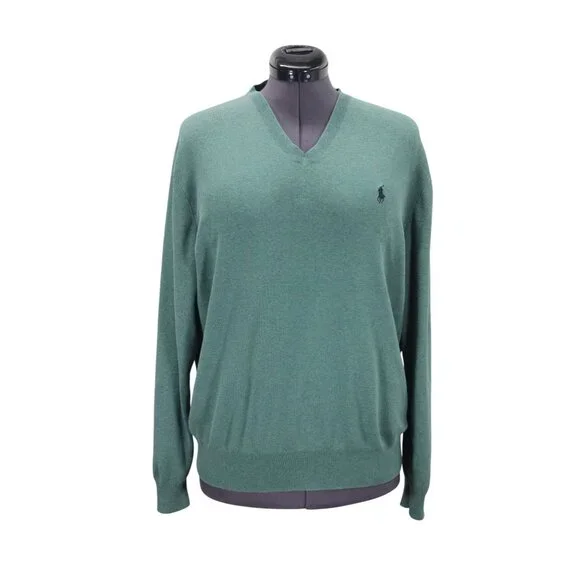 Polo Ralph Lauren Vintage Men’s Size XL V-Neck Pullover‎ Sweater Long Sleeve