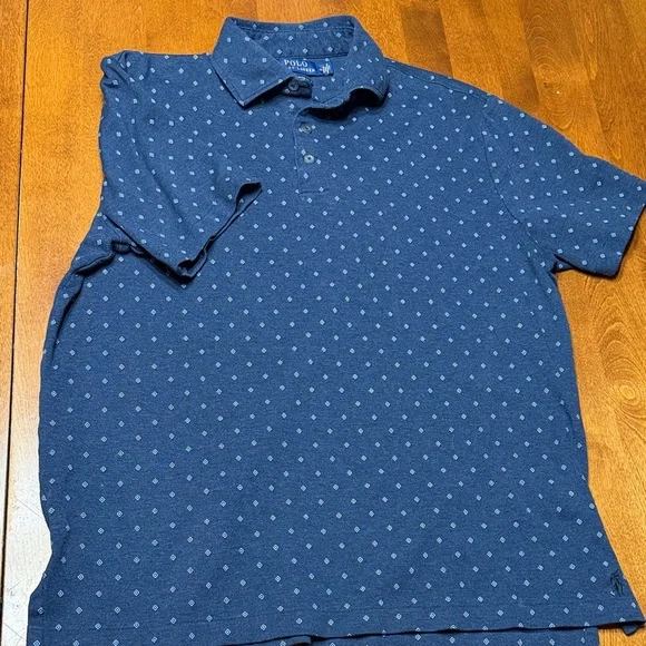 Polo by Ralph Lauren Navy Polka Dot Polo Shirt