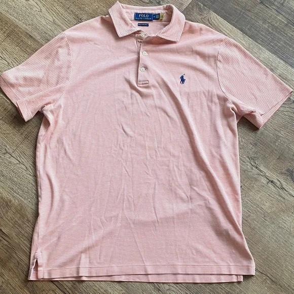 Polo Ralph Lauren Mens Classic Fit Striped Polo Medium