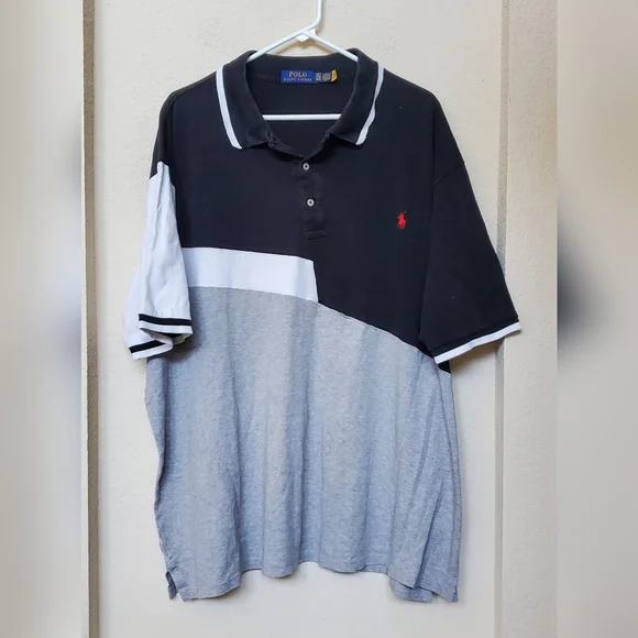Polo by Ralph Lauren Colorblock Polo Shirt. Size 3LXT