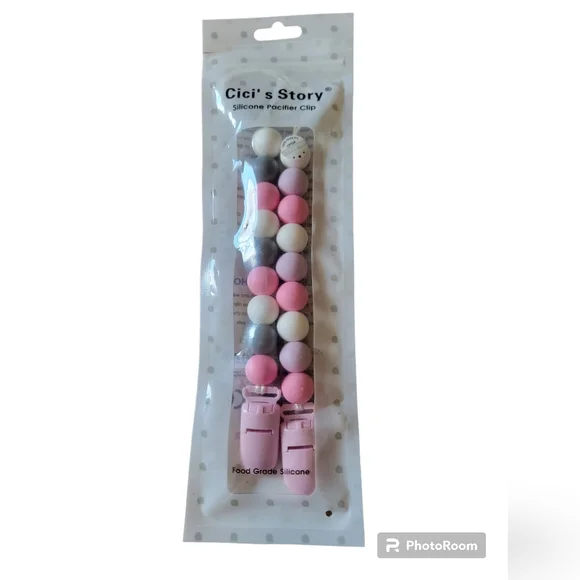 Cici's Story Silicone Pacifier Clip