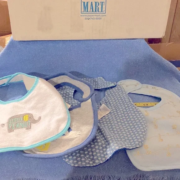 4 Baby Bibs No Stains