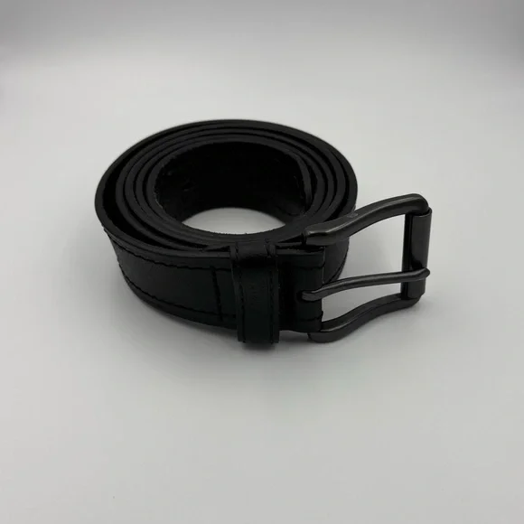 Dickies Mens Black Leather Belt 46-48