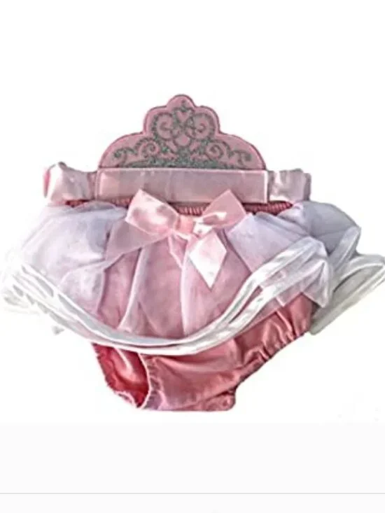 Cinderella Diaper Cover & Headband 0/12 months Disney Princess Halloween 2 Pc