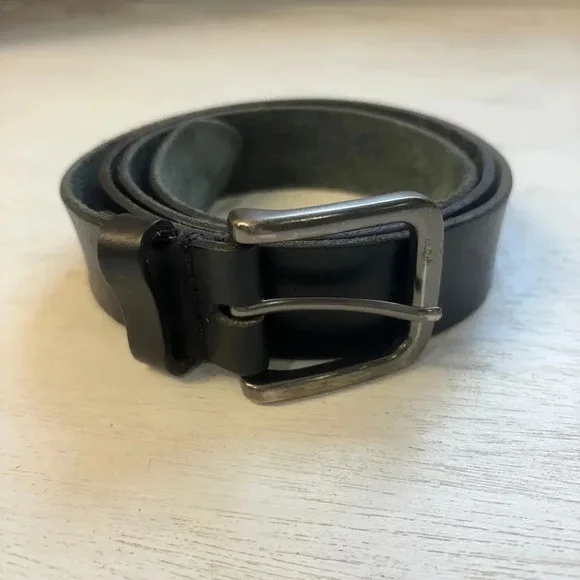 Timberland Black Leather Belt 39