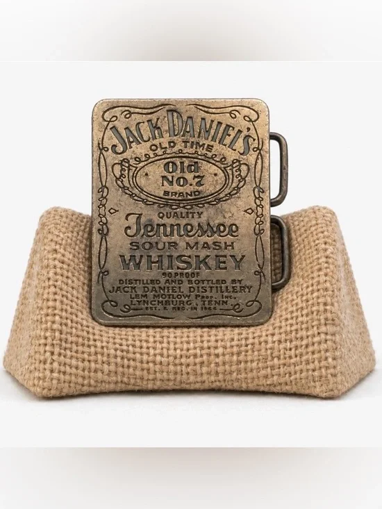 Rare Vintage Jack Daniels Old Time No. 7 Belt Buckle