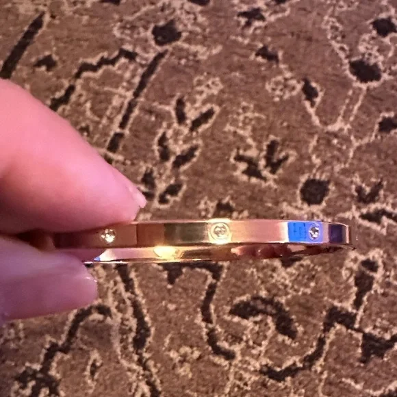 Nunya Lux Rose Gold Bracelet with crystal accents.