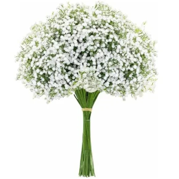 10PCS 21-inch Sturdy Artificial Baby’s‎ Breath Flowers