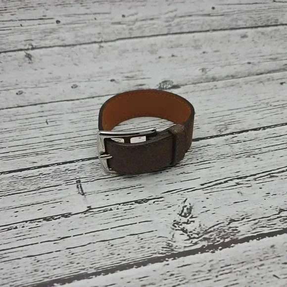 Hermes Etriviere Brown Leather Bracelet