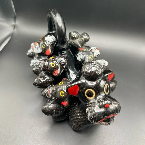Redware Japan poodle spice rack