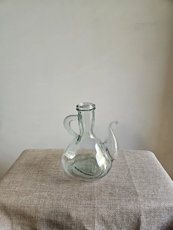 Hand-Blown Glass Cruet
