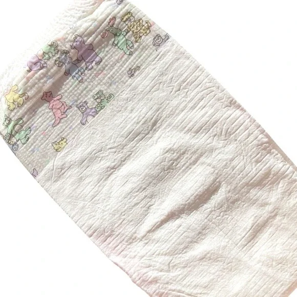 Vintage Huggies Size 3 Ultratrim 1993 USA Diaper Circus Bear Rhino Plastic Print