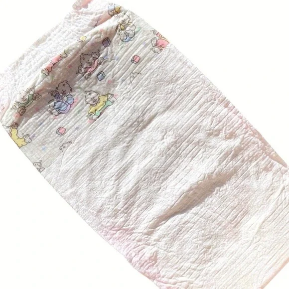 Vintage Huggies Size 3 Ultratrim 1993 USA‎ Diapers Baby's Blocks Plastic Print