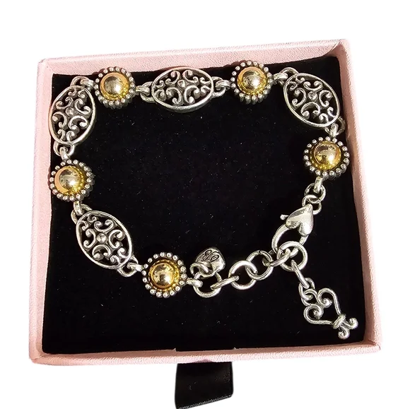 Brighton Silver-Tone and Gold-Tone. Filigree Bracelet