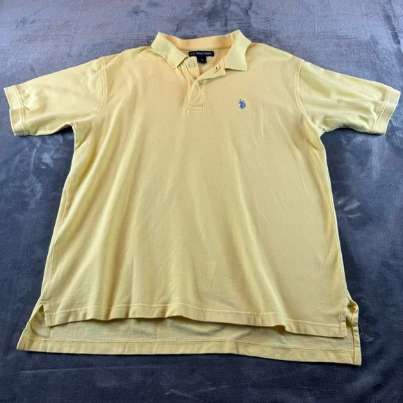 Polo by Ralph Lauren Men's Light Yellow Polo Shirt‎ Size XL