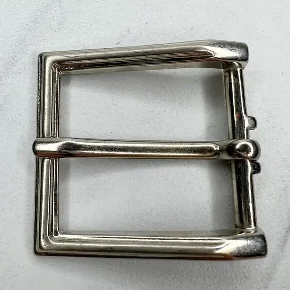 Silver Tone Simple Basic Belt Buckle
