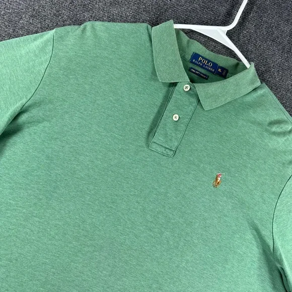 Polo Ralph Lauren Polo Shirt Mens XL Extra Large Green Pima Soft Touch Cotton