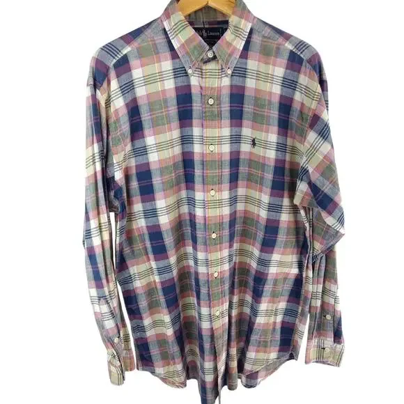 Polo by Ralph Lauren Blue Label Men's Multicolor Plaid Shirt