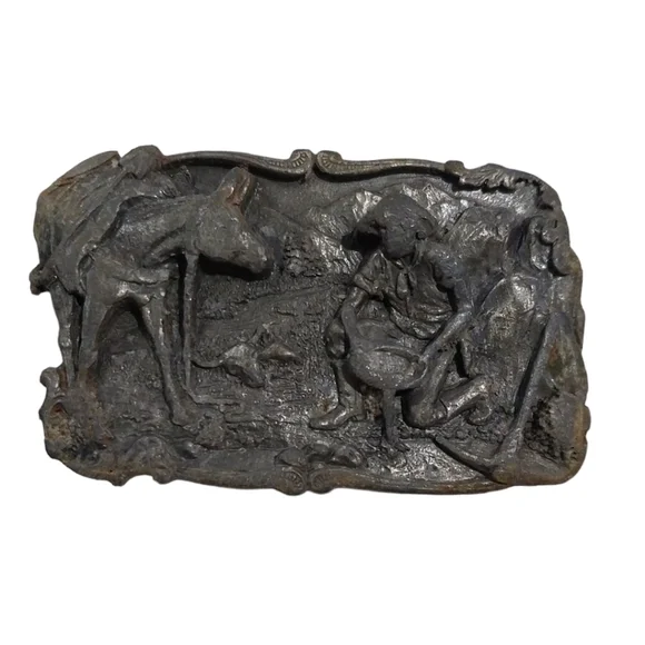 Mining belt buckle vintage arroyo grande buckle co