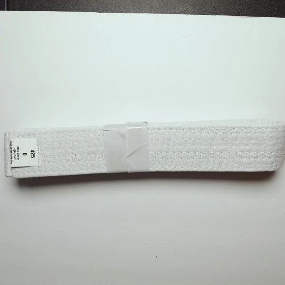 New MACS Martial Arts White Belt Size 0 (425cm x 4cm)