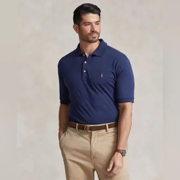 NWOT Polo Ralph Lauren The Iconic Mesh Polo Shirt Size Navy 4XB